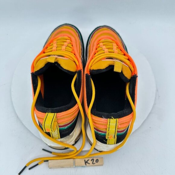 Nike Air Max 97 Men Size 9 CK9399-001 Orange Sunburst Wheel Logo Training Shoes - Picture 9 of 11